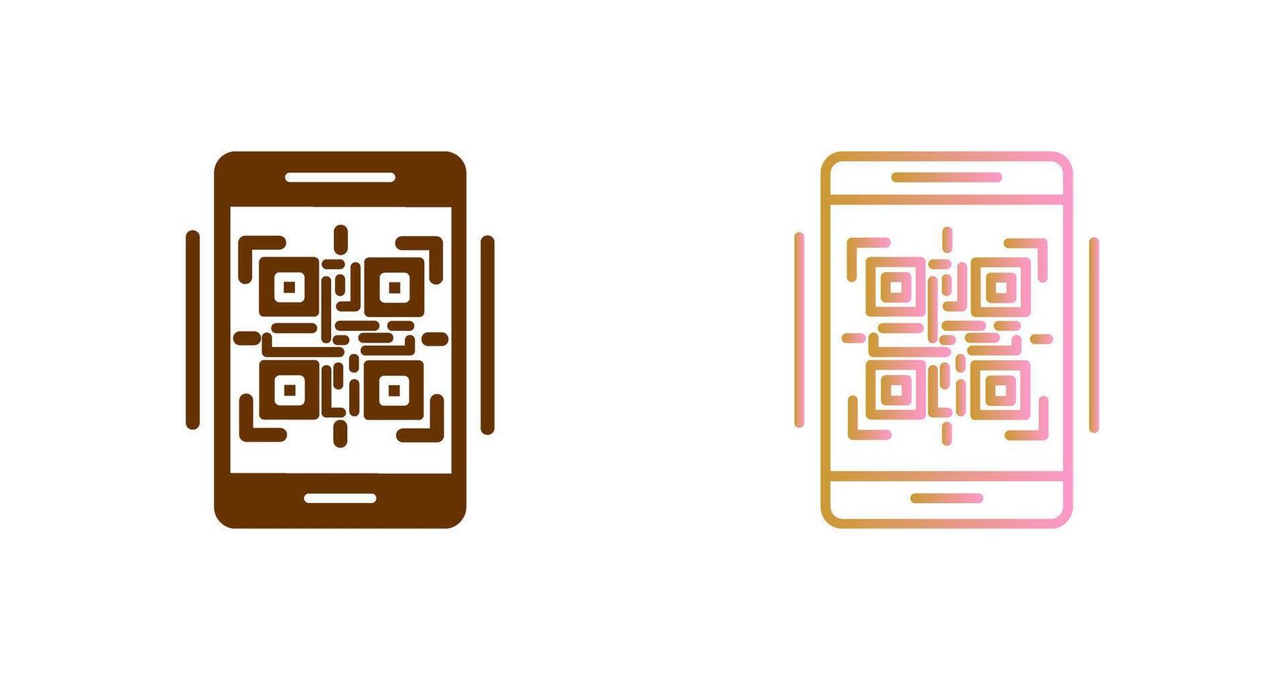 QR-Code-Icon-Design vektor