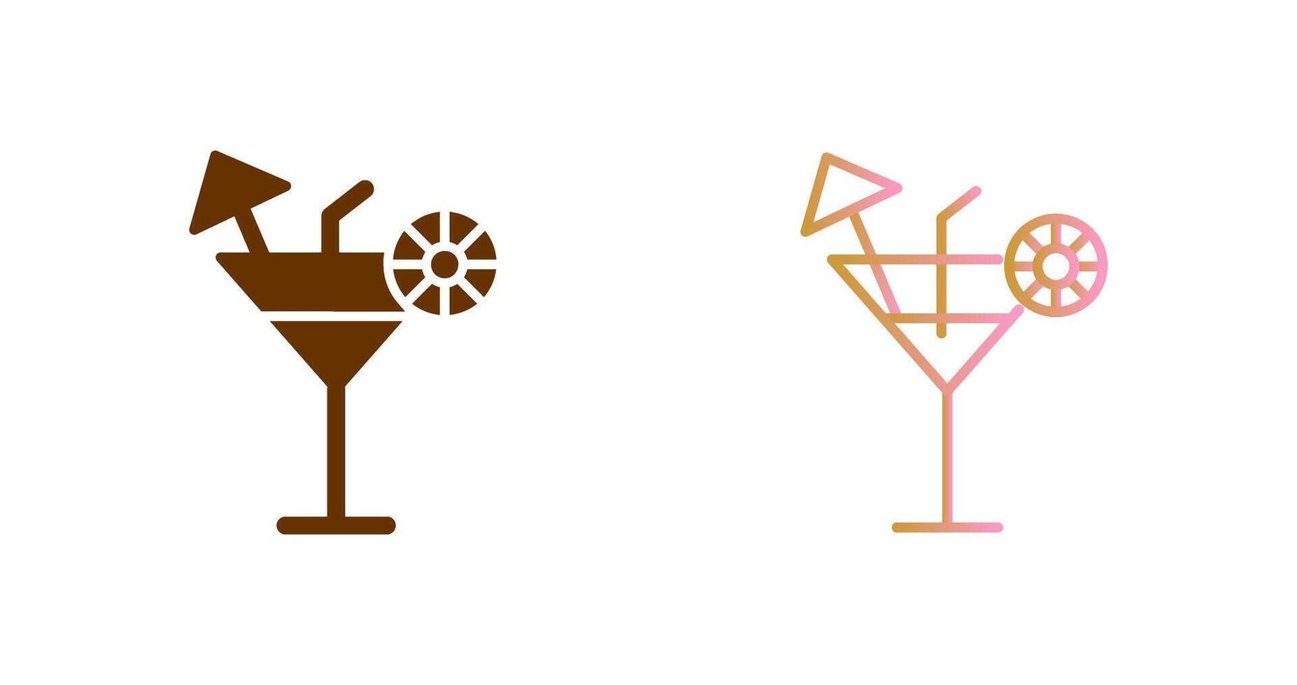 Cocktail-Icon-Design vektor