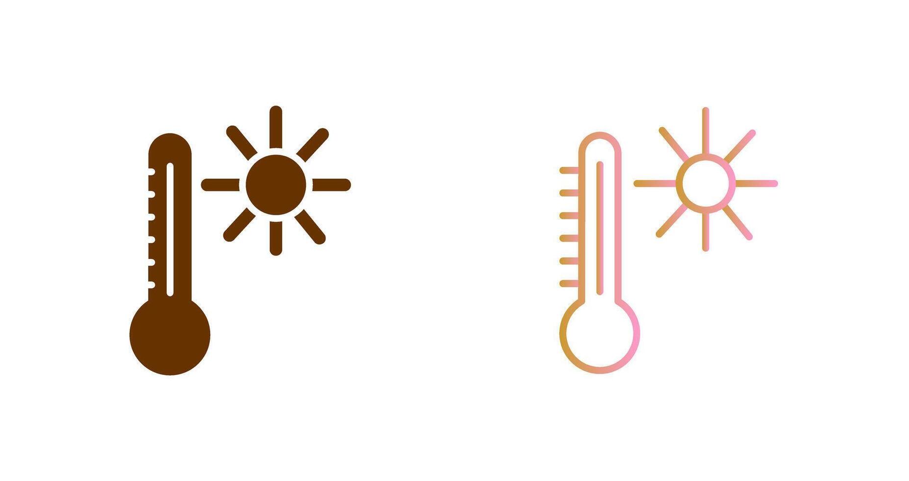 temperatur ikon design vektor