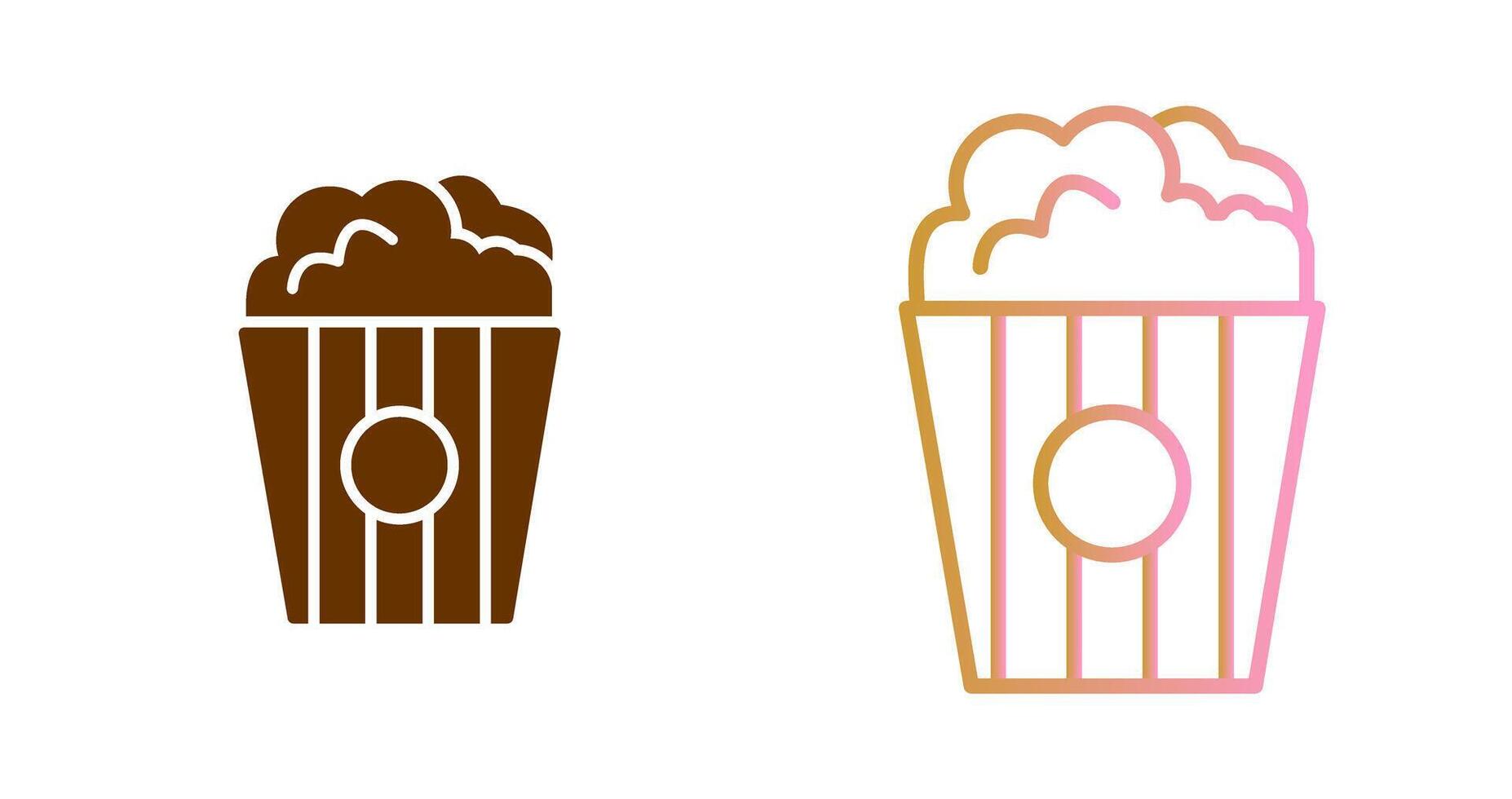 Popcorn-Icon-Design vektor