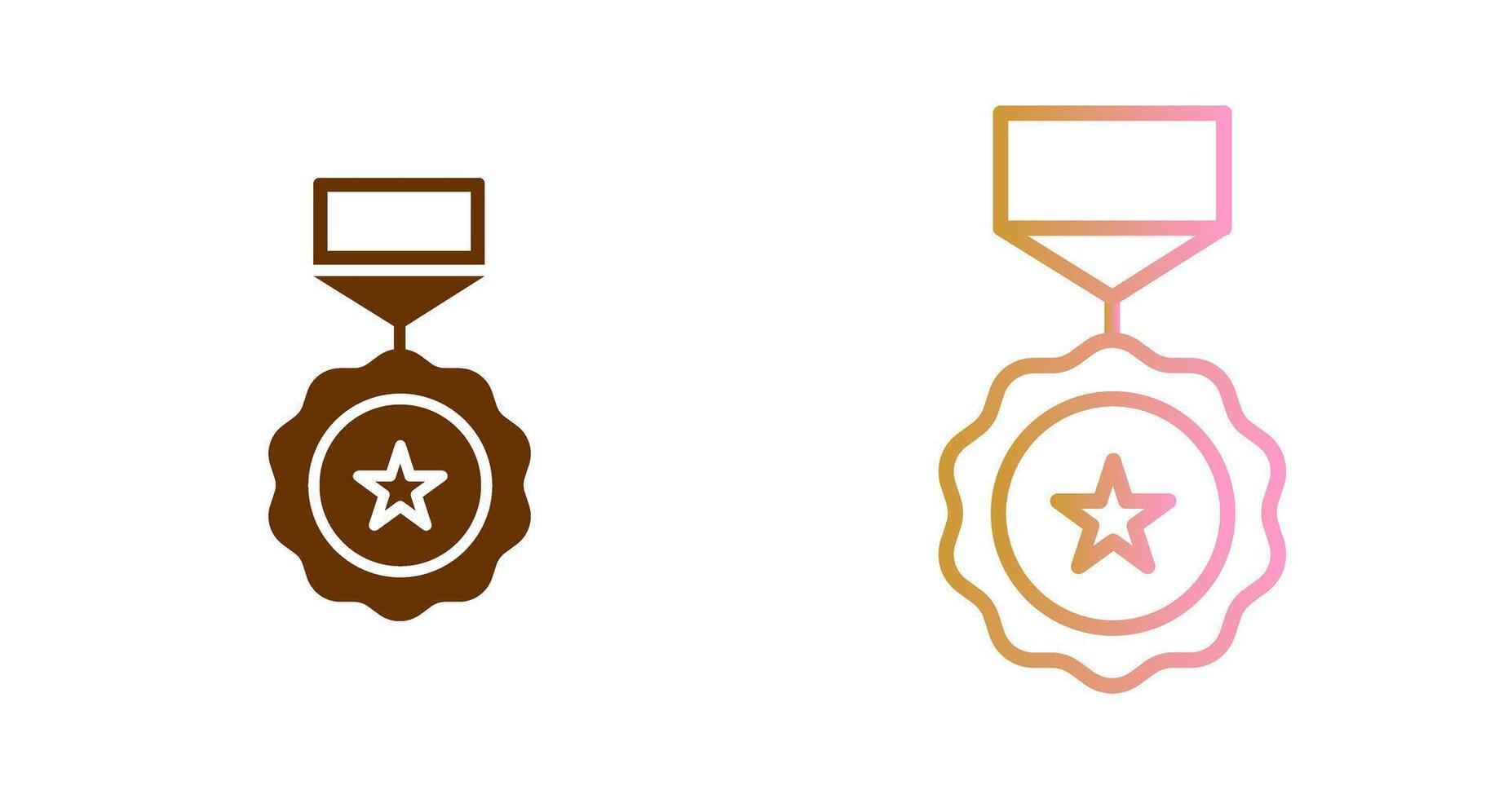 medalj ikon design vektor