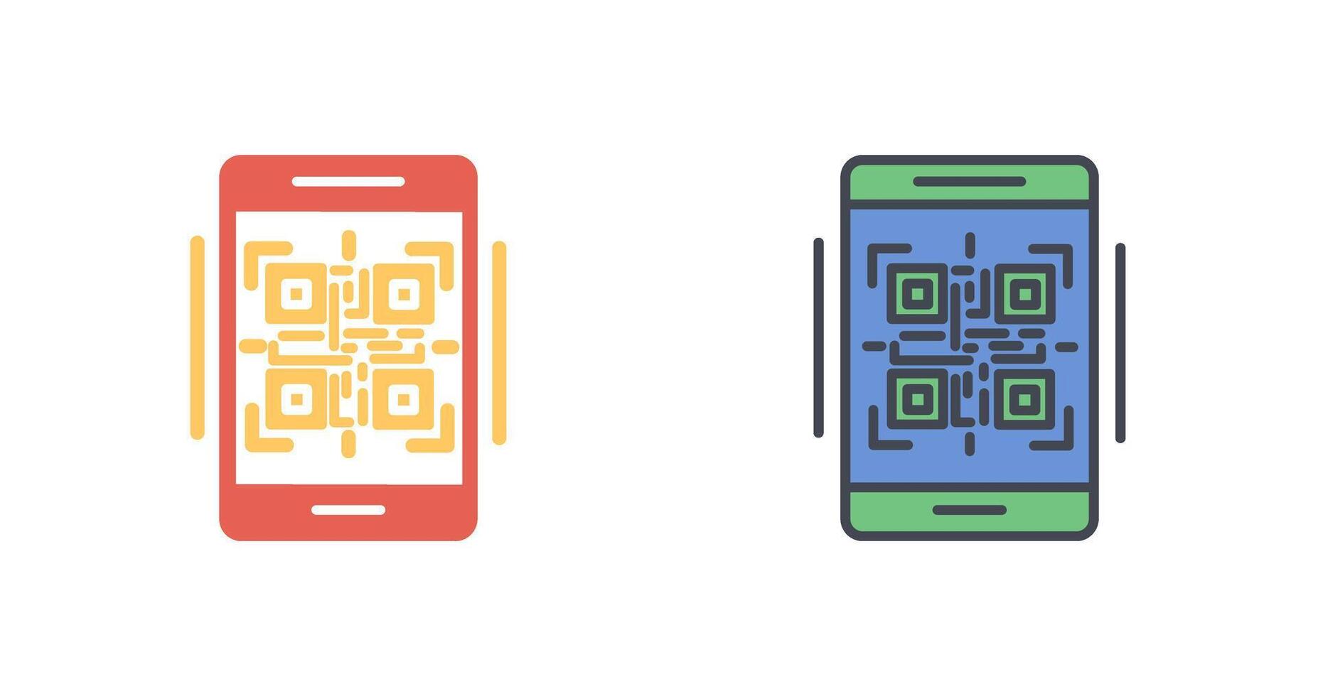 QR-Code-Icon-Design vektor