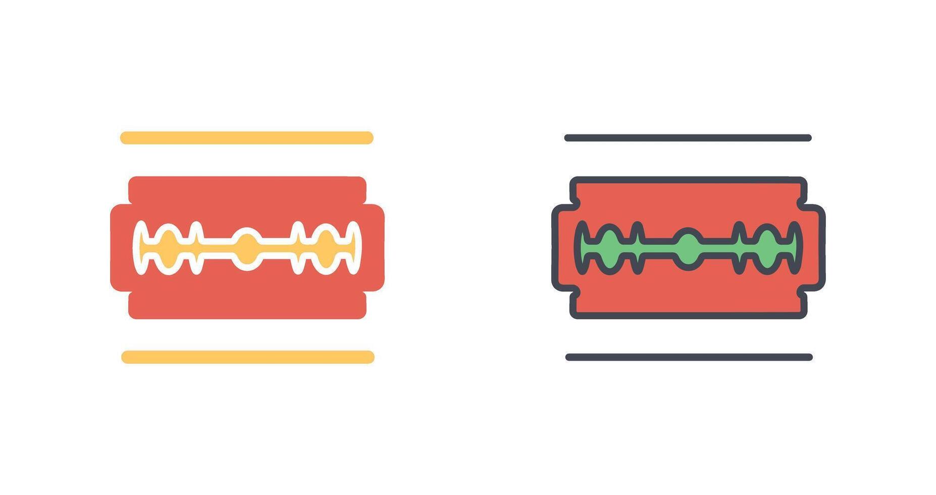 Rasierklingen-Icon-Design vektor