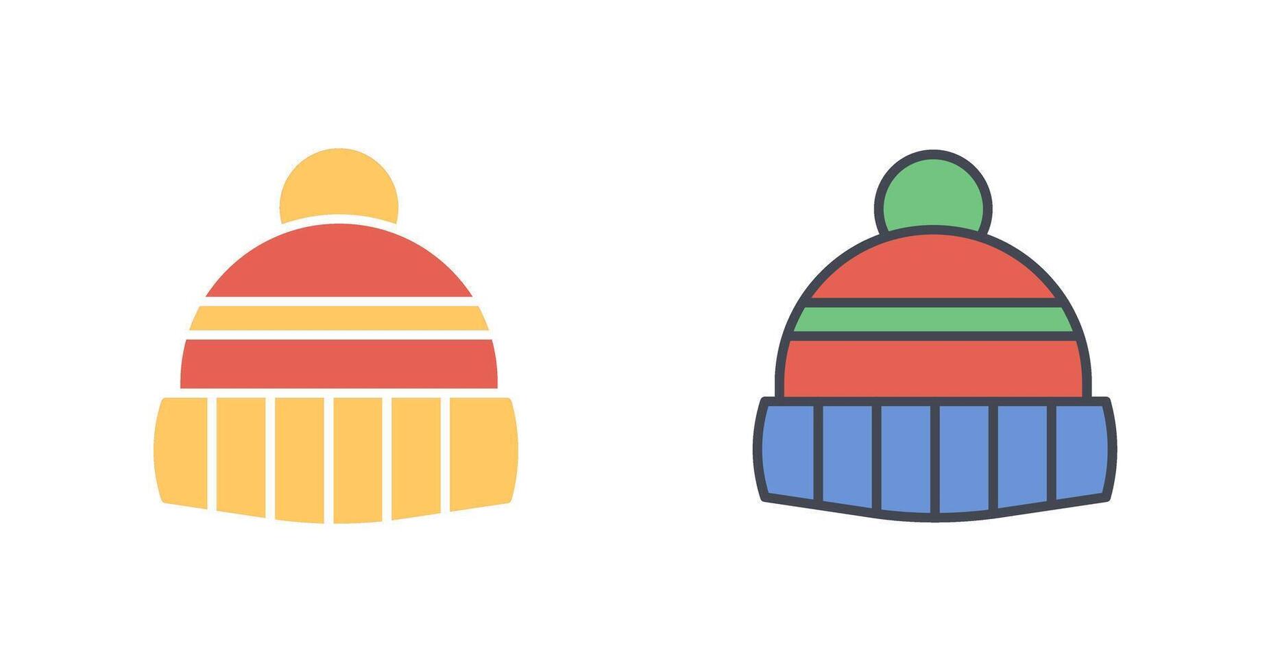 Winterhut-Icon-Design vektor