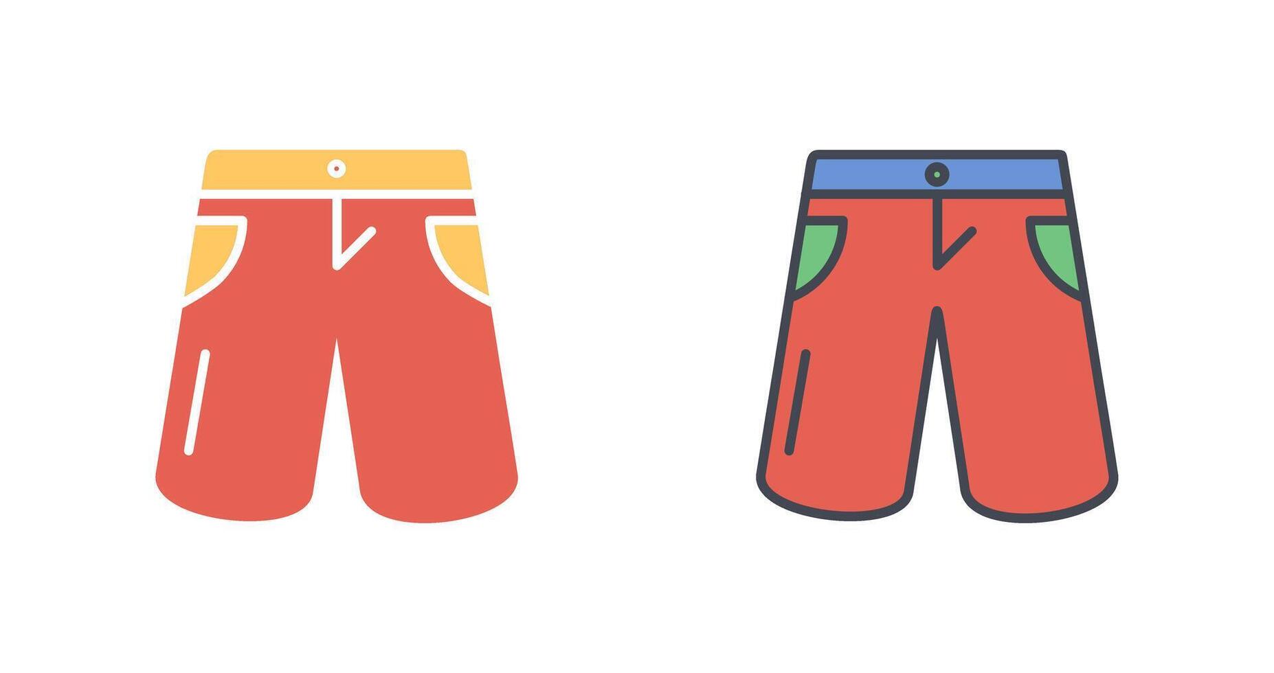 Shorts-Icon-Design vektor