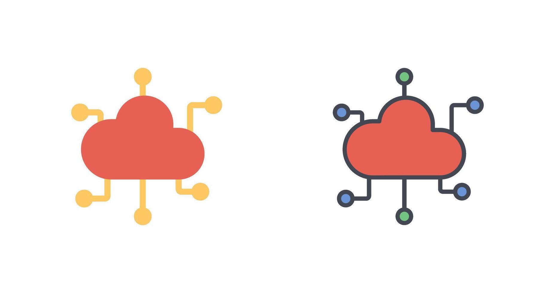 Cloud-Computing-Icon-Design vektor