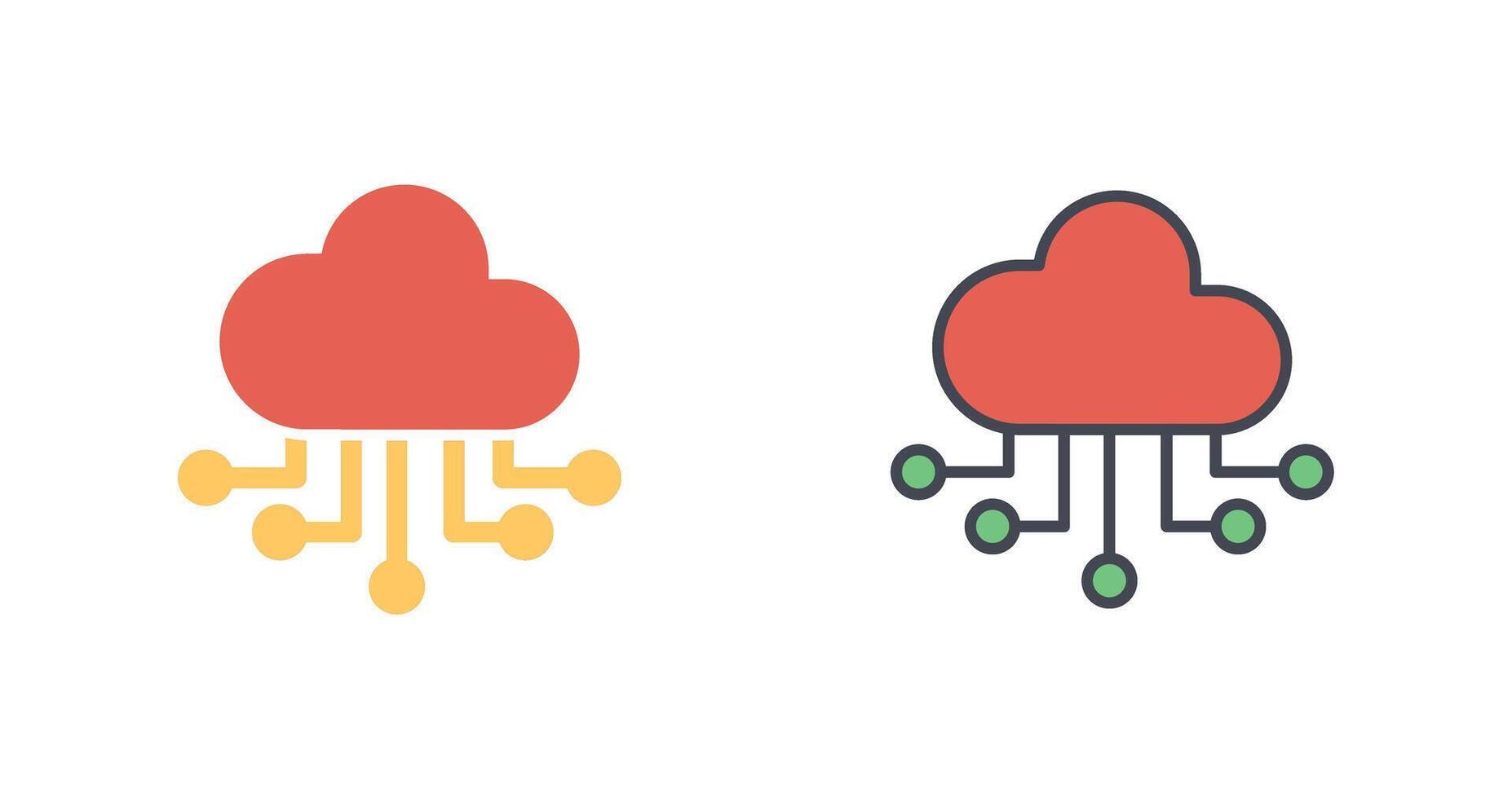 Cloud-Computing-Icon-Design vektor