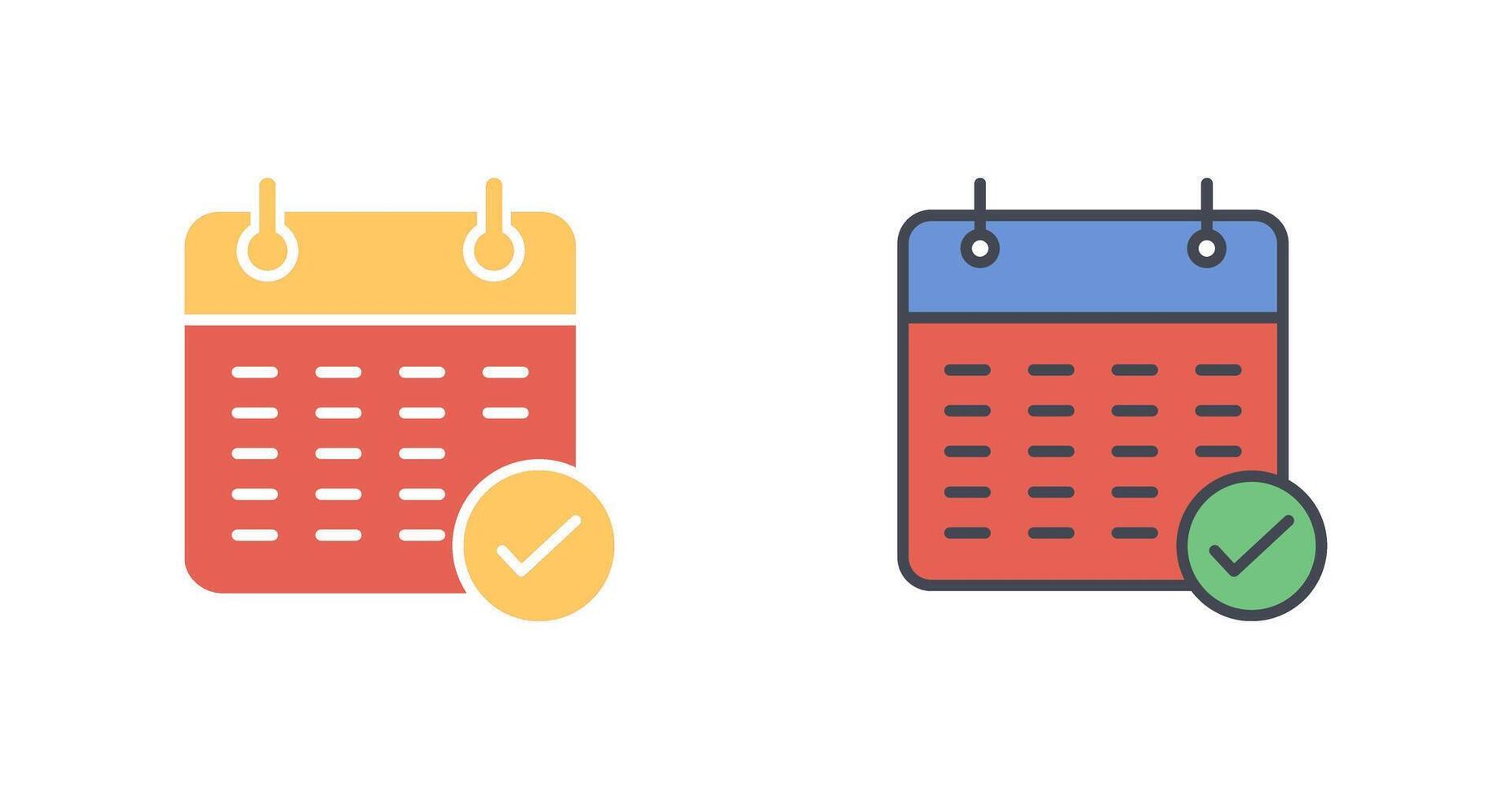 Kalender Icon Design vektor