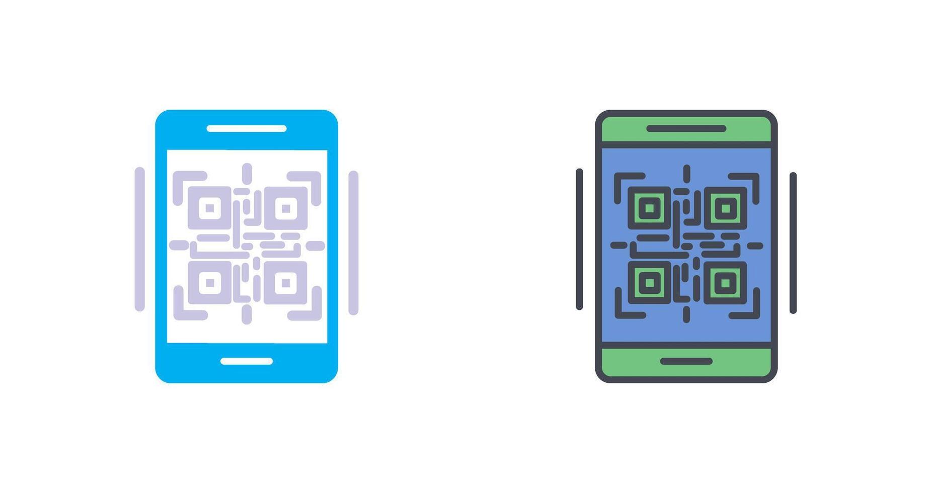 QR-Code-Icon-Design vektor