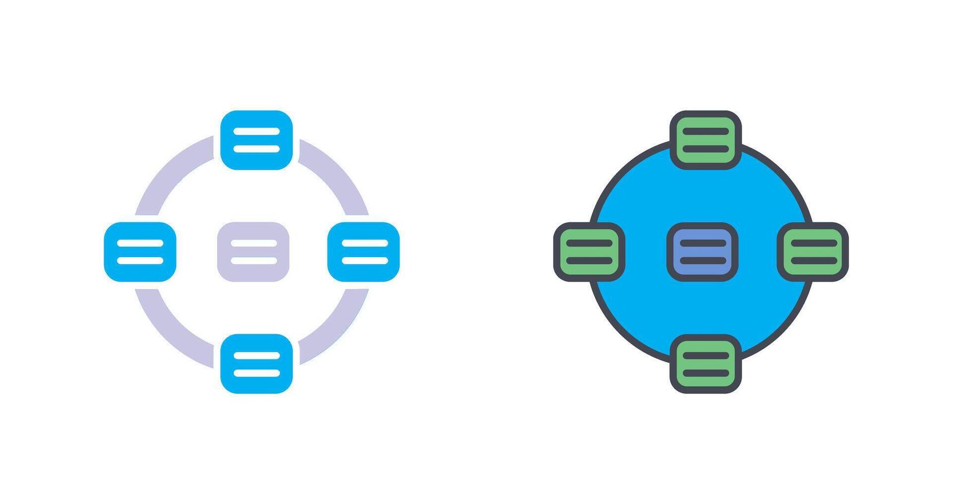 Strategieberatung Icon-Design vektor