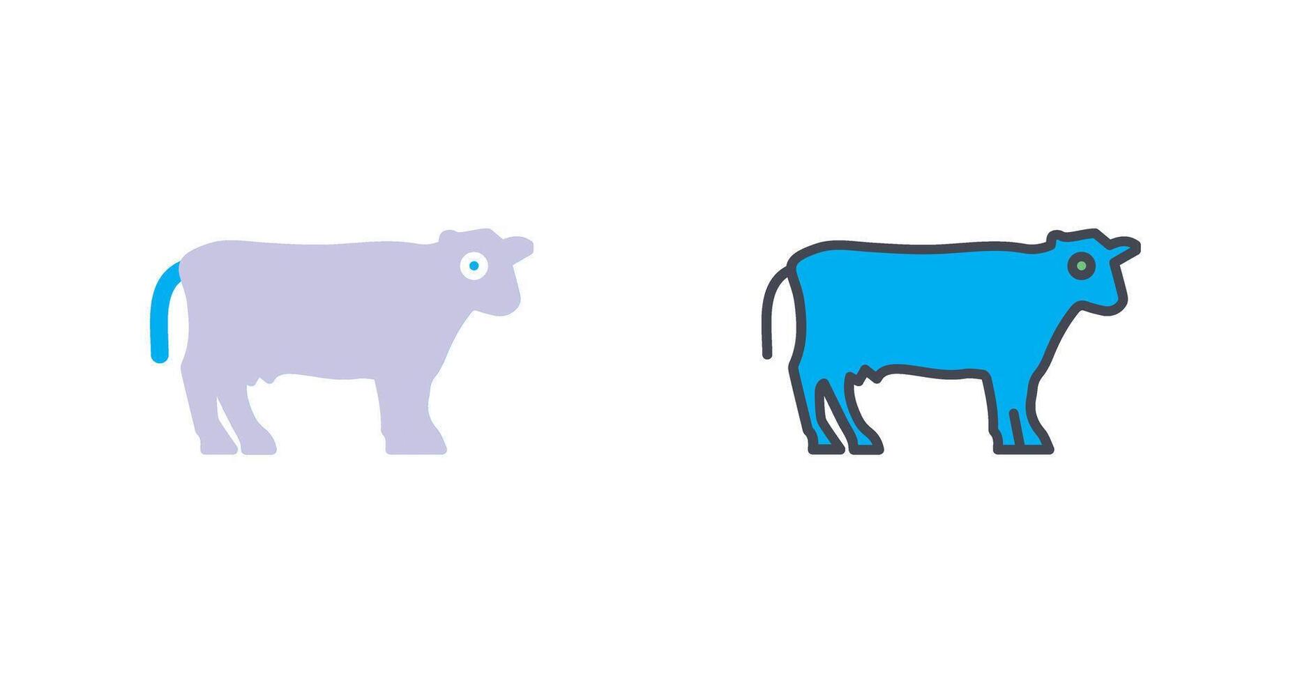 das Vieh Symbol Design vektor