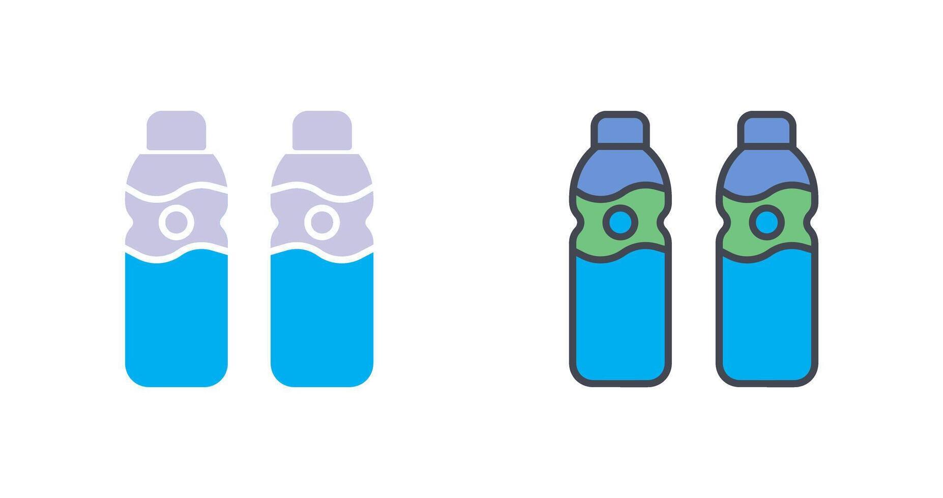 Wasserflaschen-Icon-Design vektor