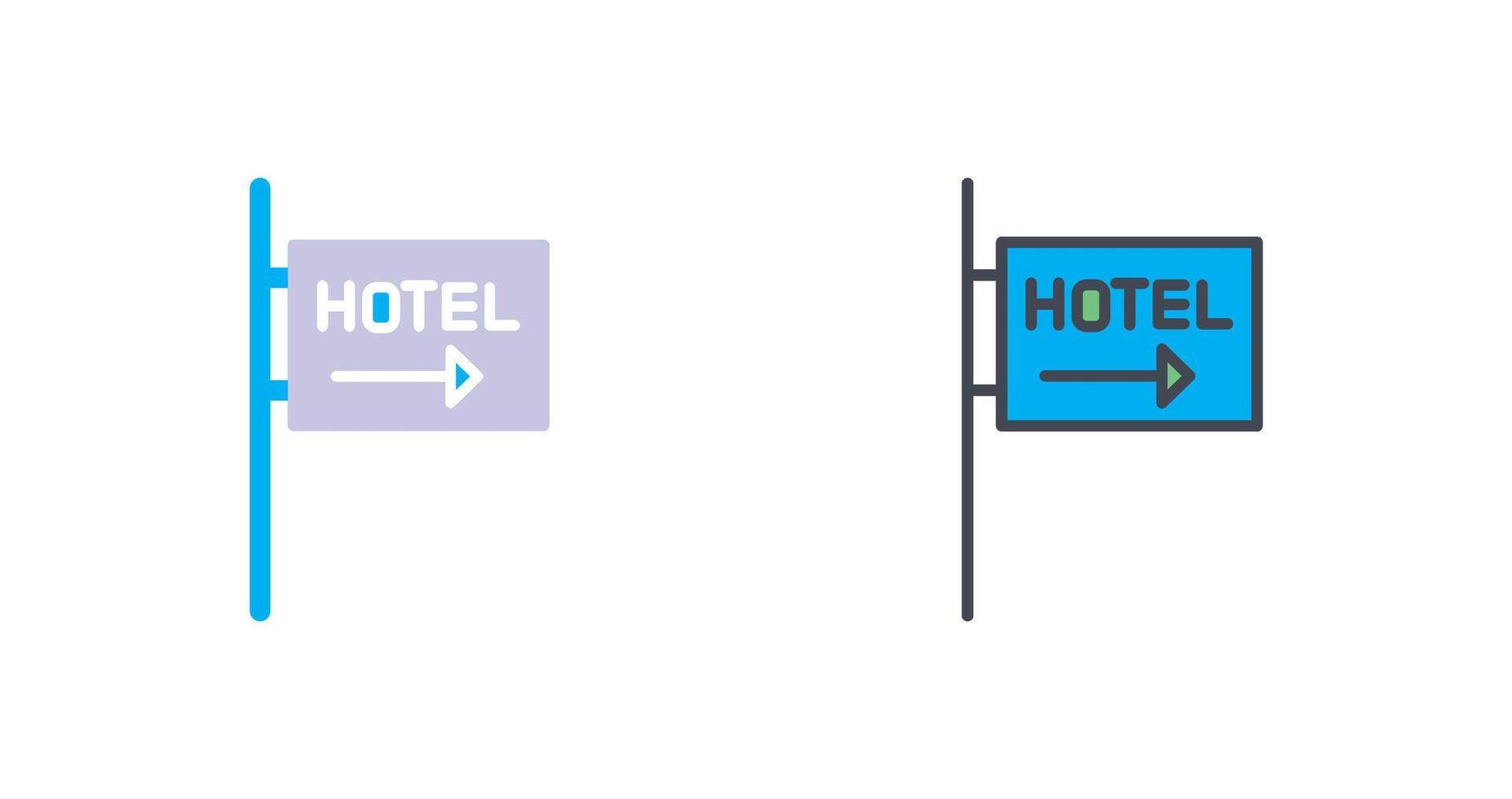 Hotel Zeichen Symbol Design vektor