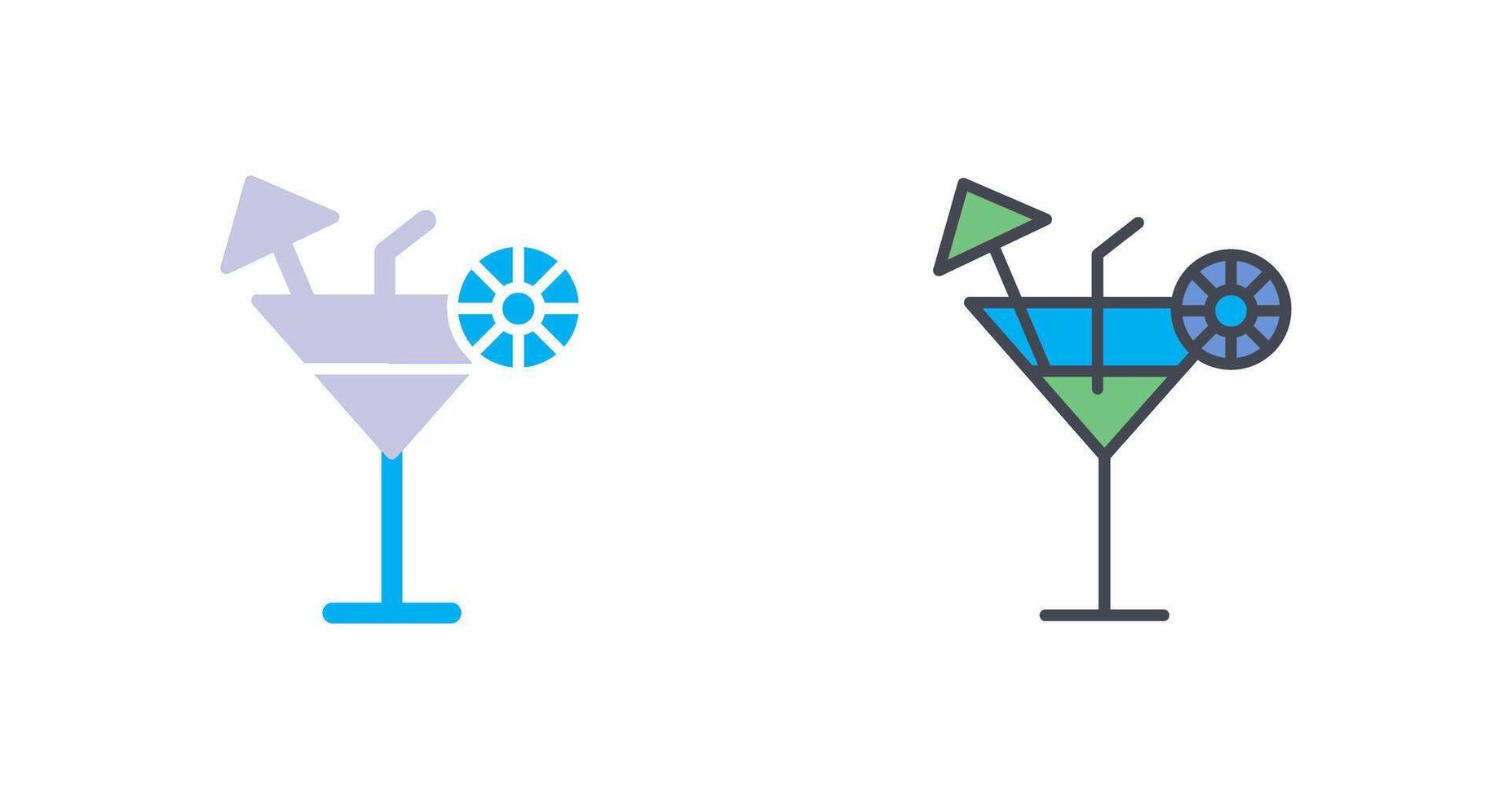 Cocktail-Icon-Design vektor