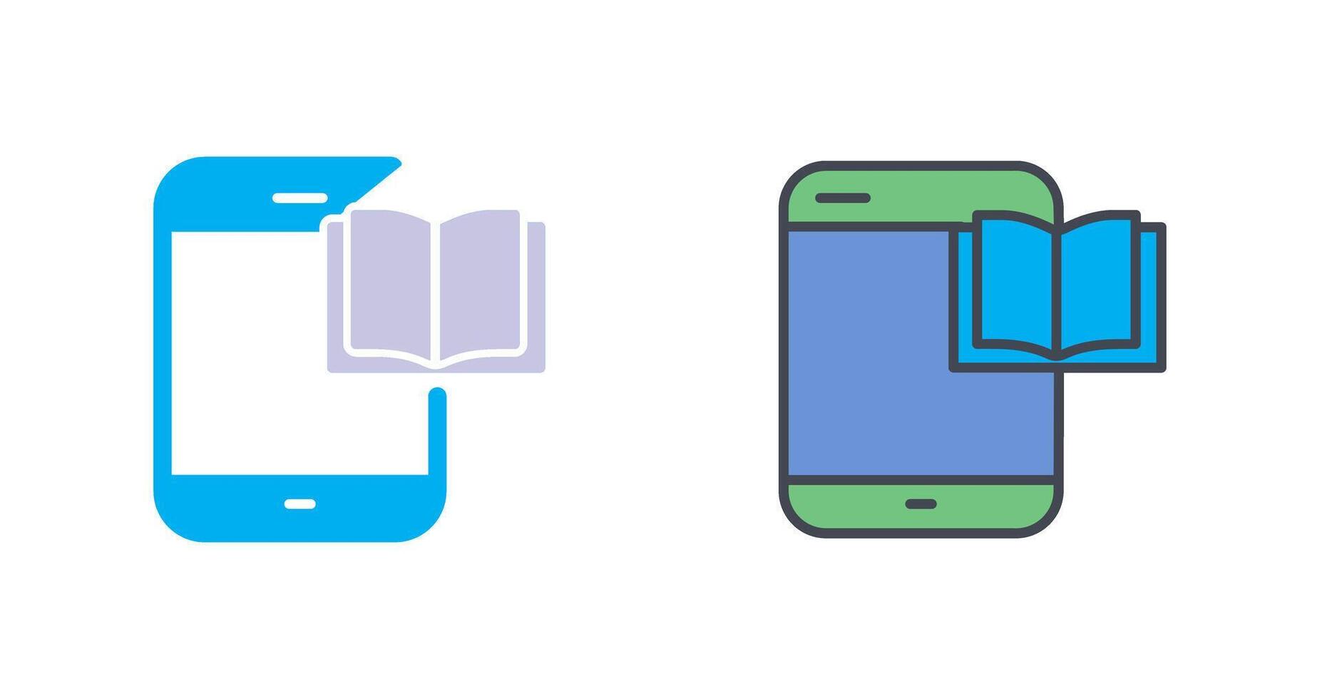 E-Book-Icon-Design vektor