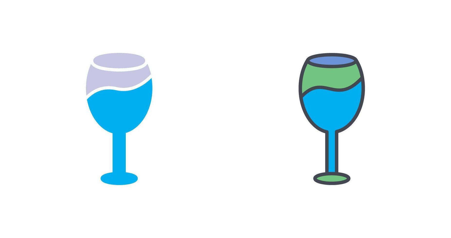vin glas ikon design vektor
