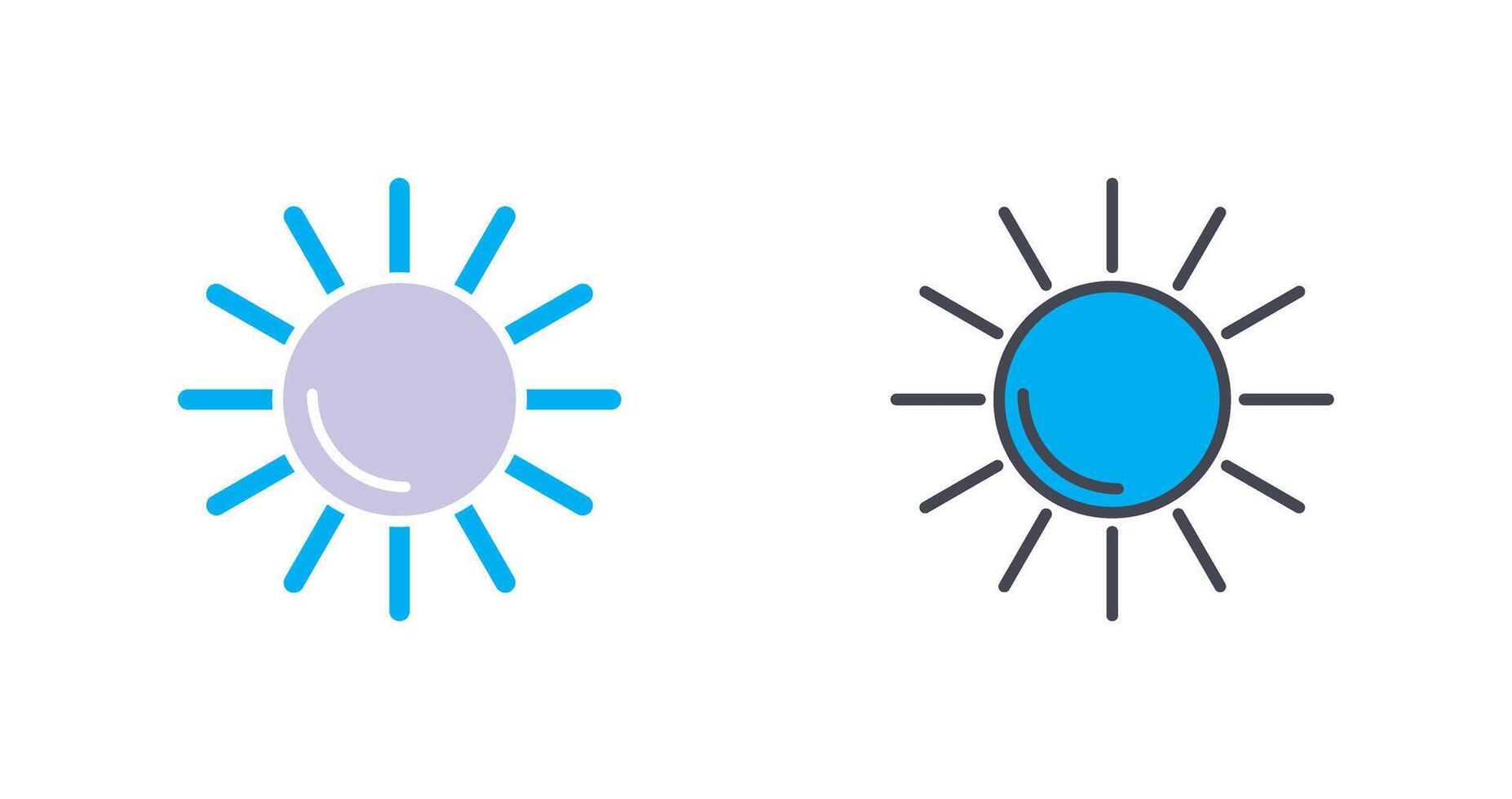 Sonne-Icon-Design vektor