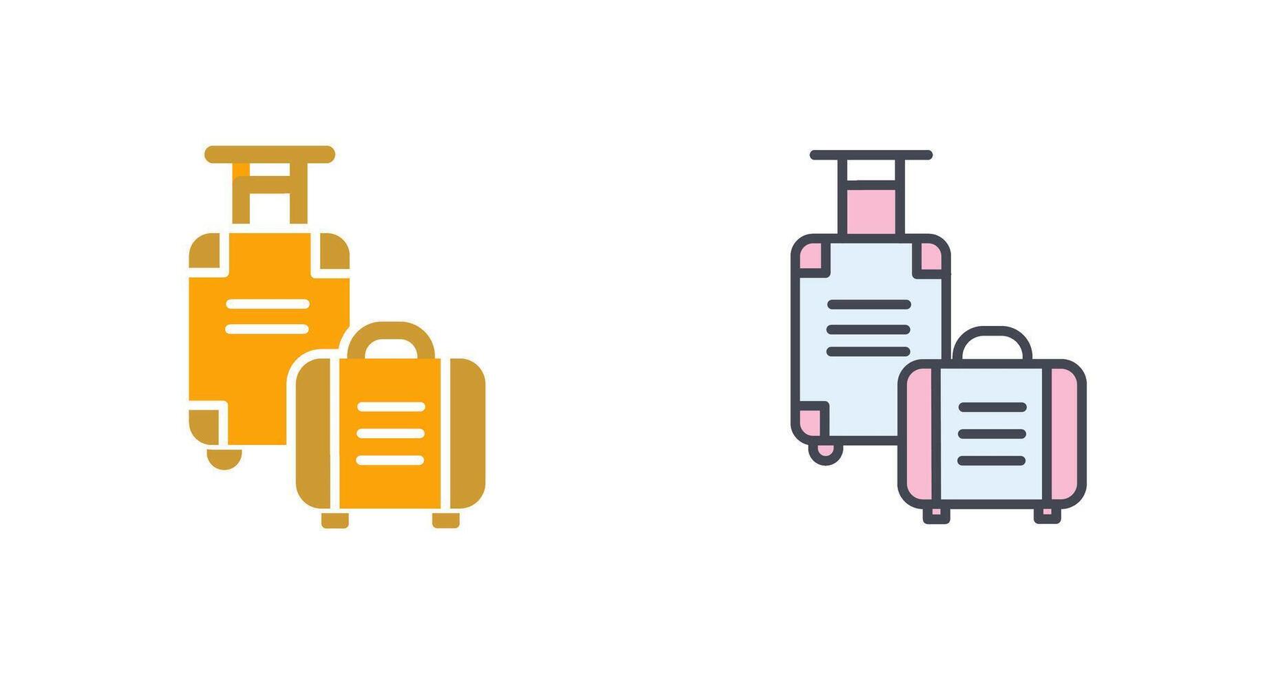 Gepäcktasche-Icon-Design vektor