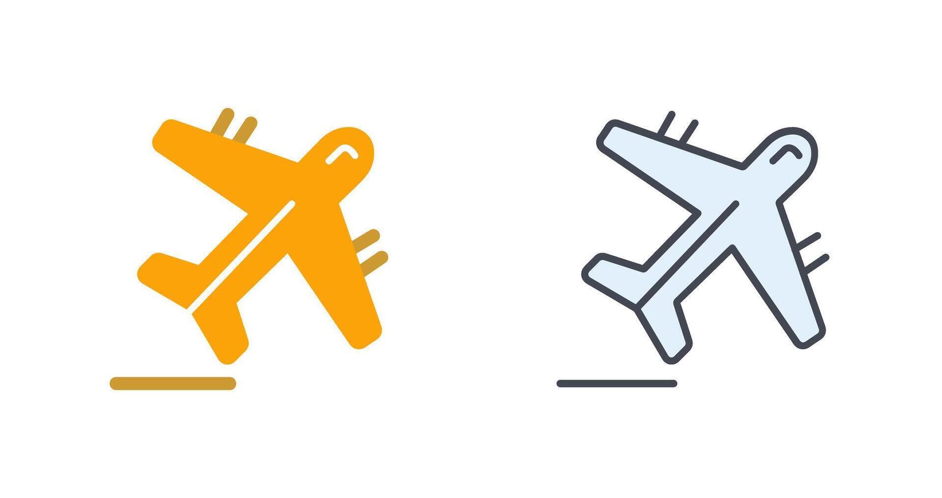 Flugzeug-Icon-Design vektor