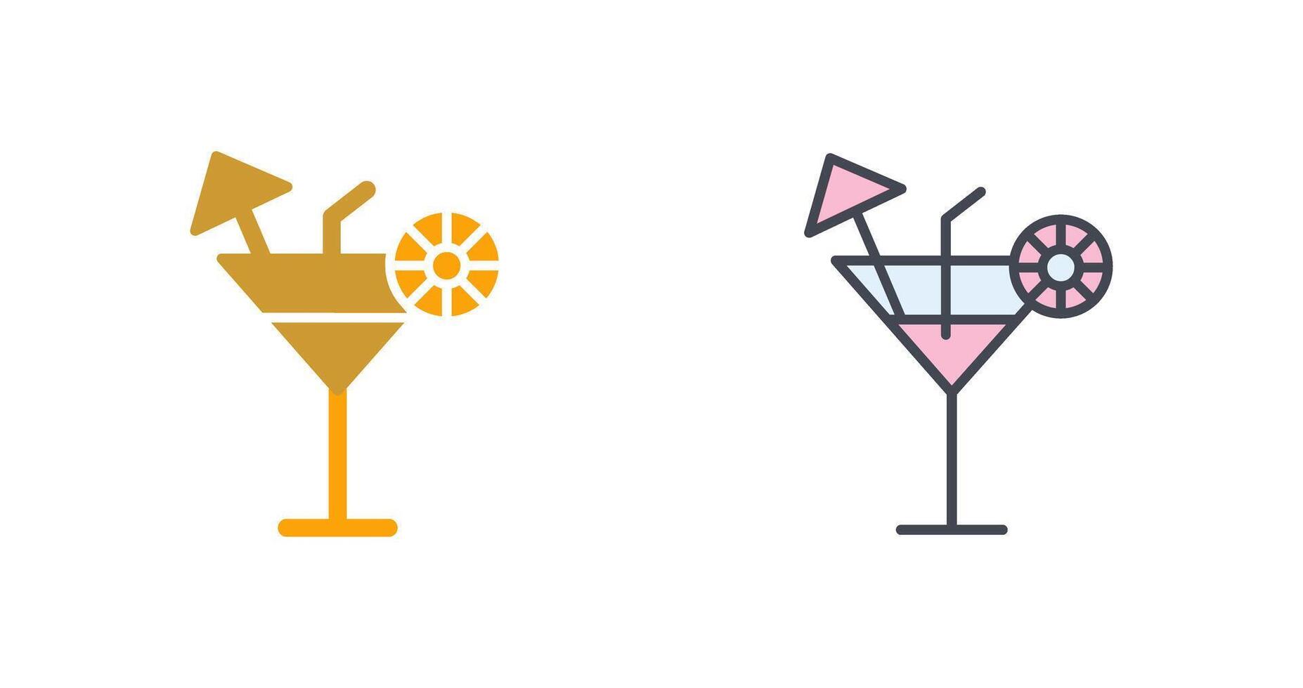 Cocktail-Icon-Design vektor