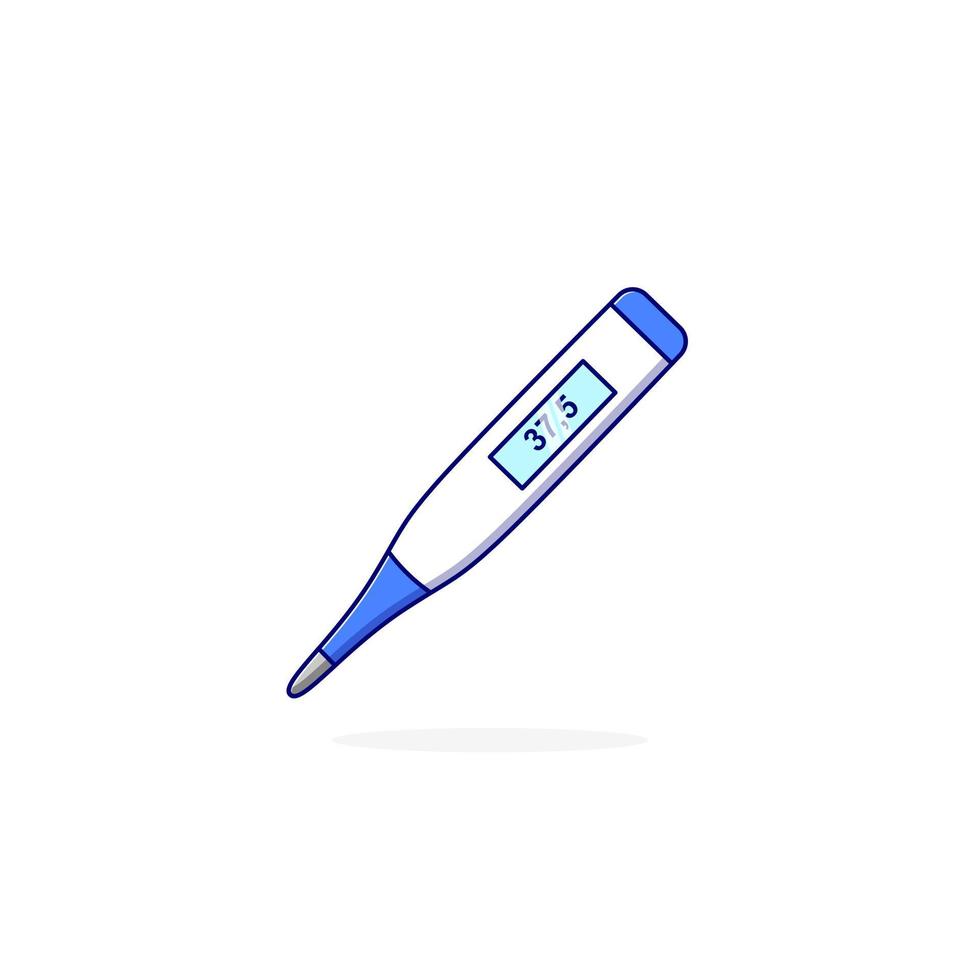 Thermometer-Cartoon-Stil-Ikonenillustration vektor