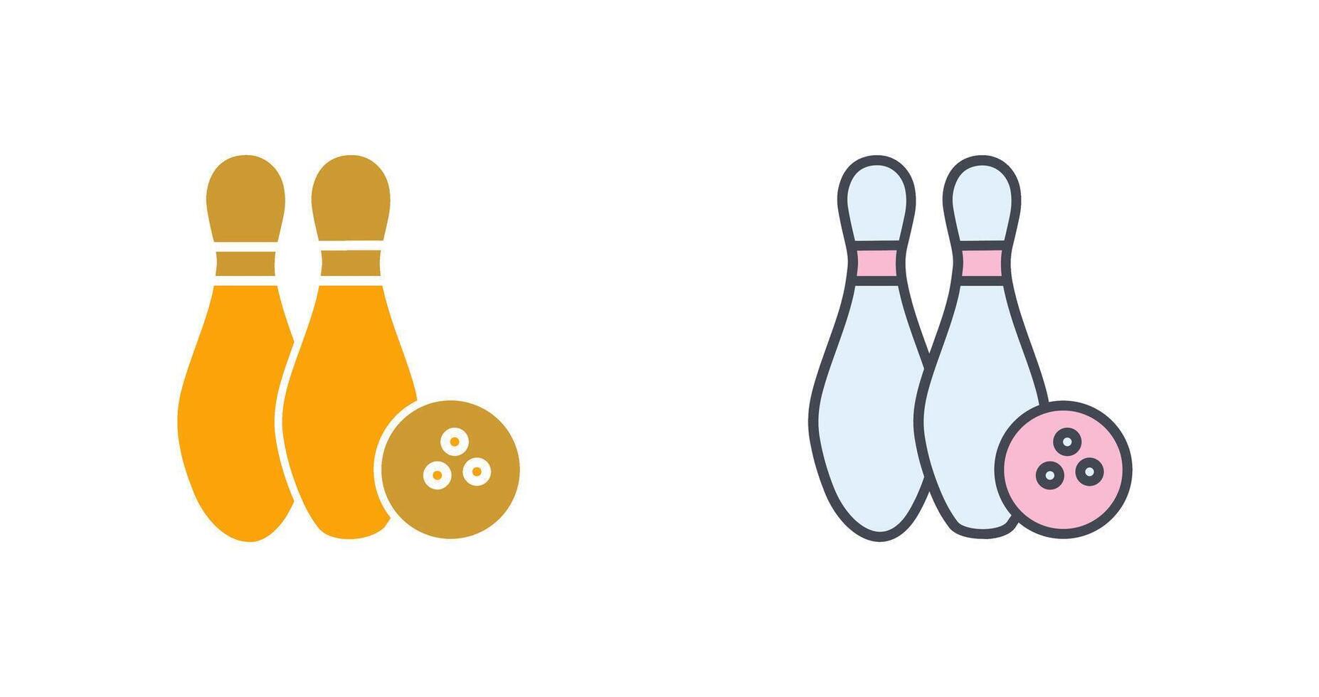 Bowling-Icon-Design vektor