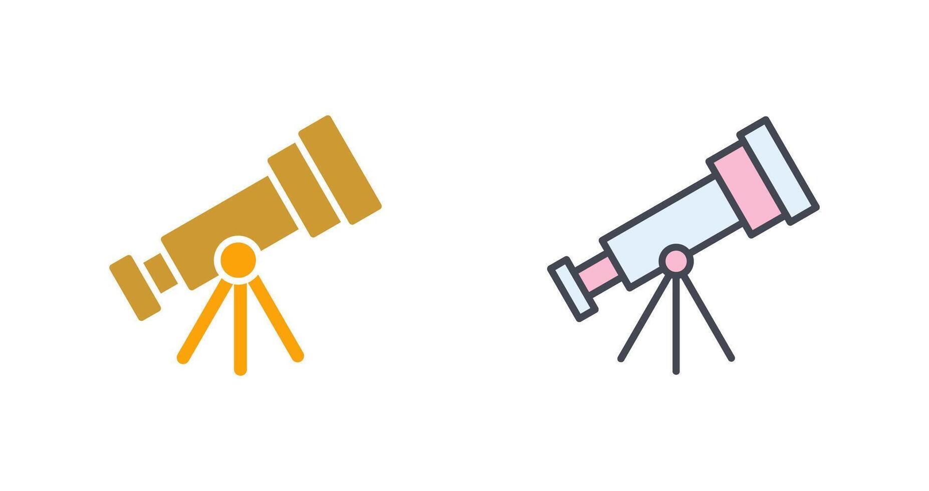 teleskop ikon design vektor
