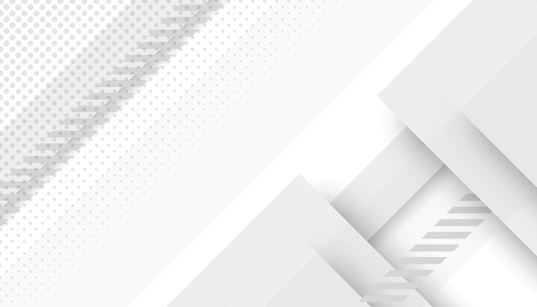 Weiß geometrisch abstrakt Hintergrund, modern minimalistisch Präsentation Hintergrund, Geschäft und Technologie Banner Hintergrund. vektor