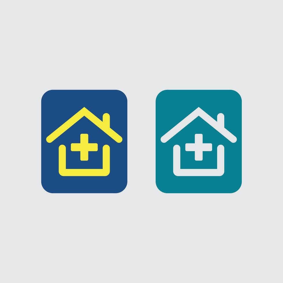 Hem och hus logotyp design illustration vektor