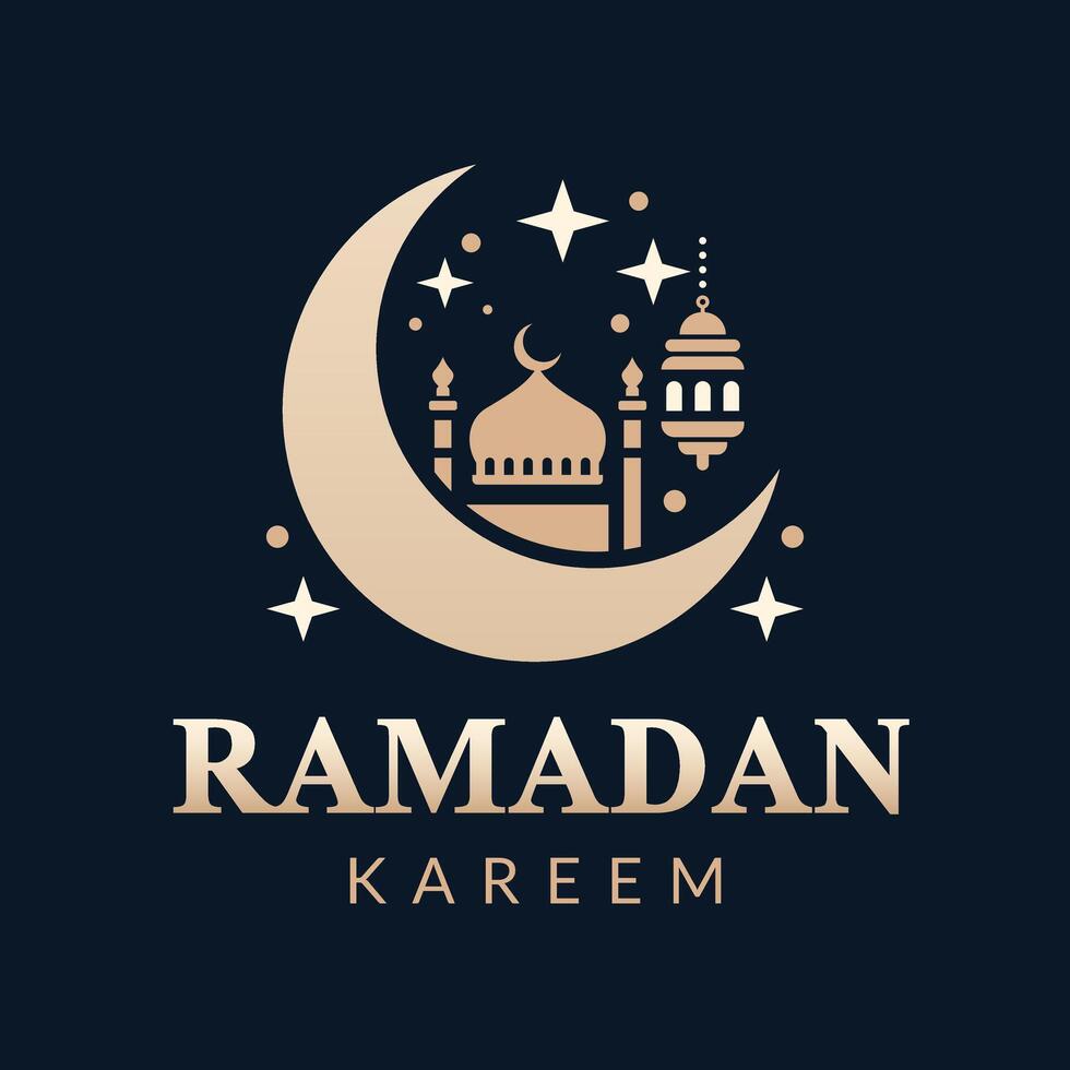 logotyp Ramadhan kareem Vektor