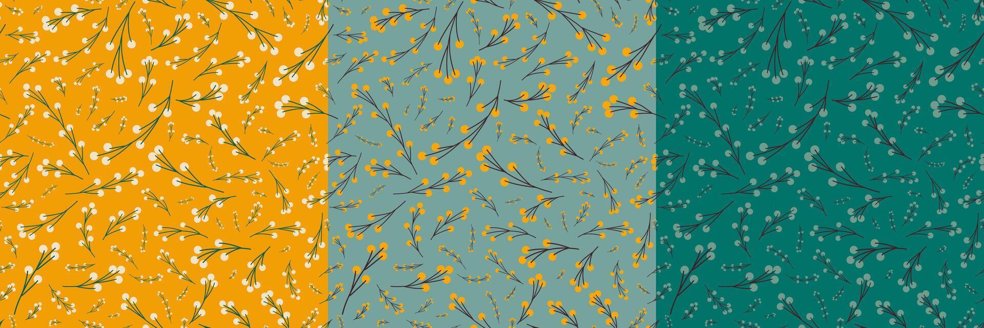 Blumen- Muster mit klein Hand gezeichnet Blumen. nahtlos Textur zum Netz, drucken, Hintergrund, Zuhause Dekor, Frühling Sommer- Mode Textil, Stoff, Verpackung Papier oder Einladung Karte Hintergrund vektor