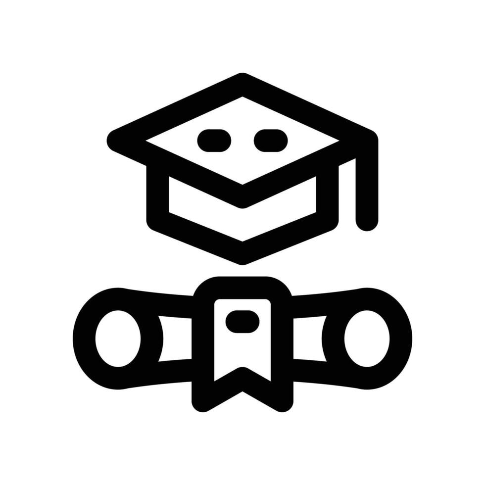 Bildung Symbol. Linie Symbol zum Ihre Webseite, Handy, Mobiltelefon, Präsentation, und Logo Design. vektor