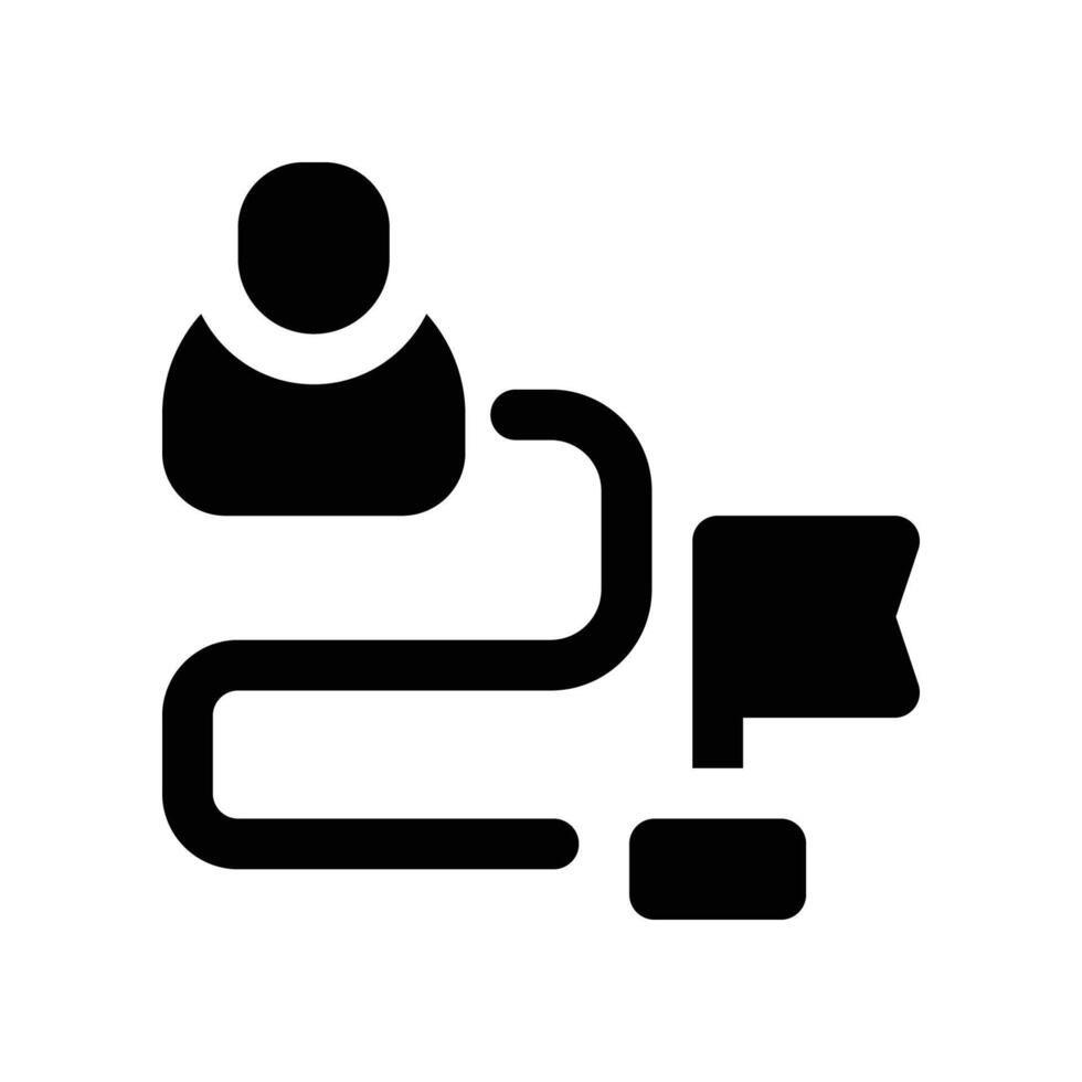 Arbeitsablauf Symbol. Glyphe Symbol zum Ihre Webseite, Handy, Mobiltelefon, Präsentation, und Logo Design. vektor