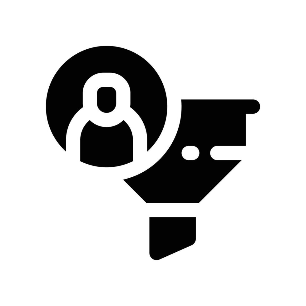 Filter Talent Symbol. Glyphe Symbol zum Ihre Webseite, Handy, Mobiltelefon, Präsentation, und Logo Design. vektor