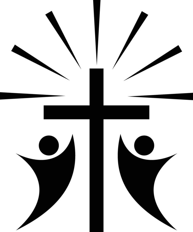 Christian loben und Anbetung Symbol vektor