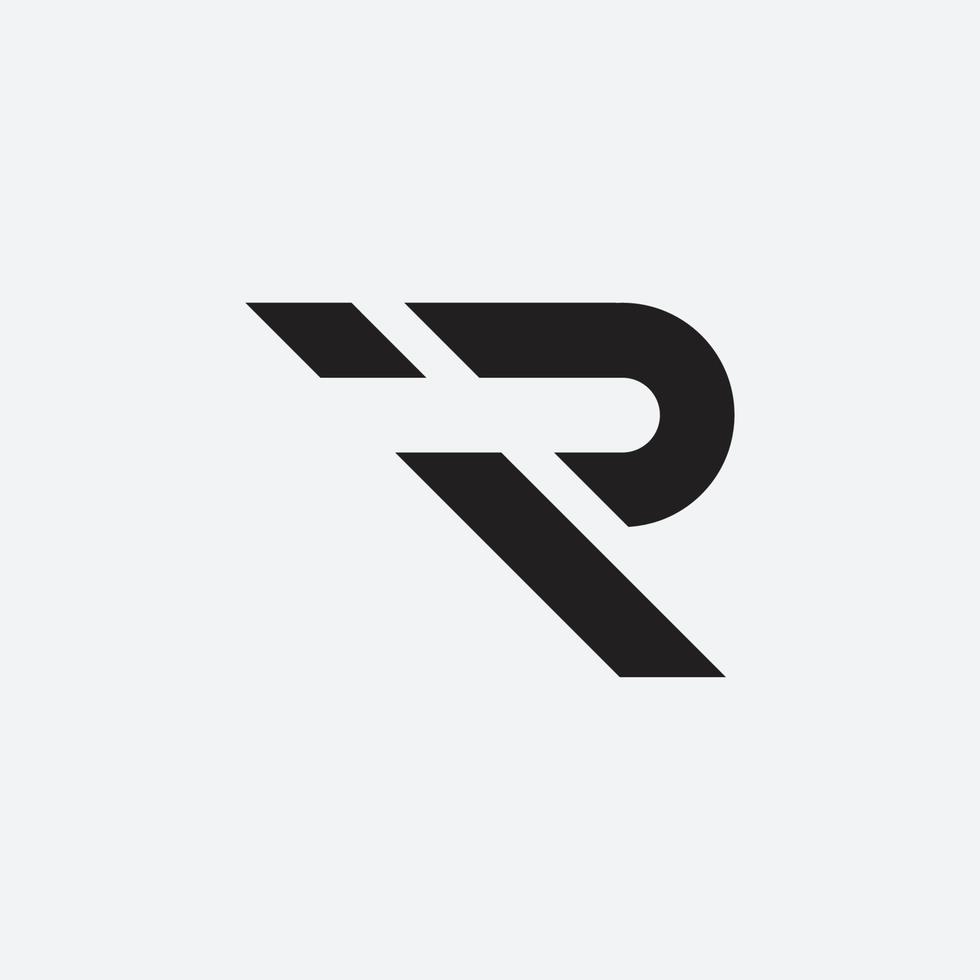 r Monogramm-Design vektor