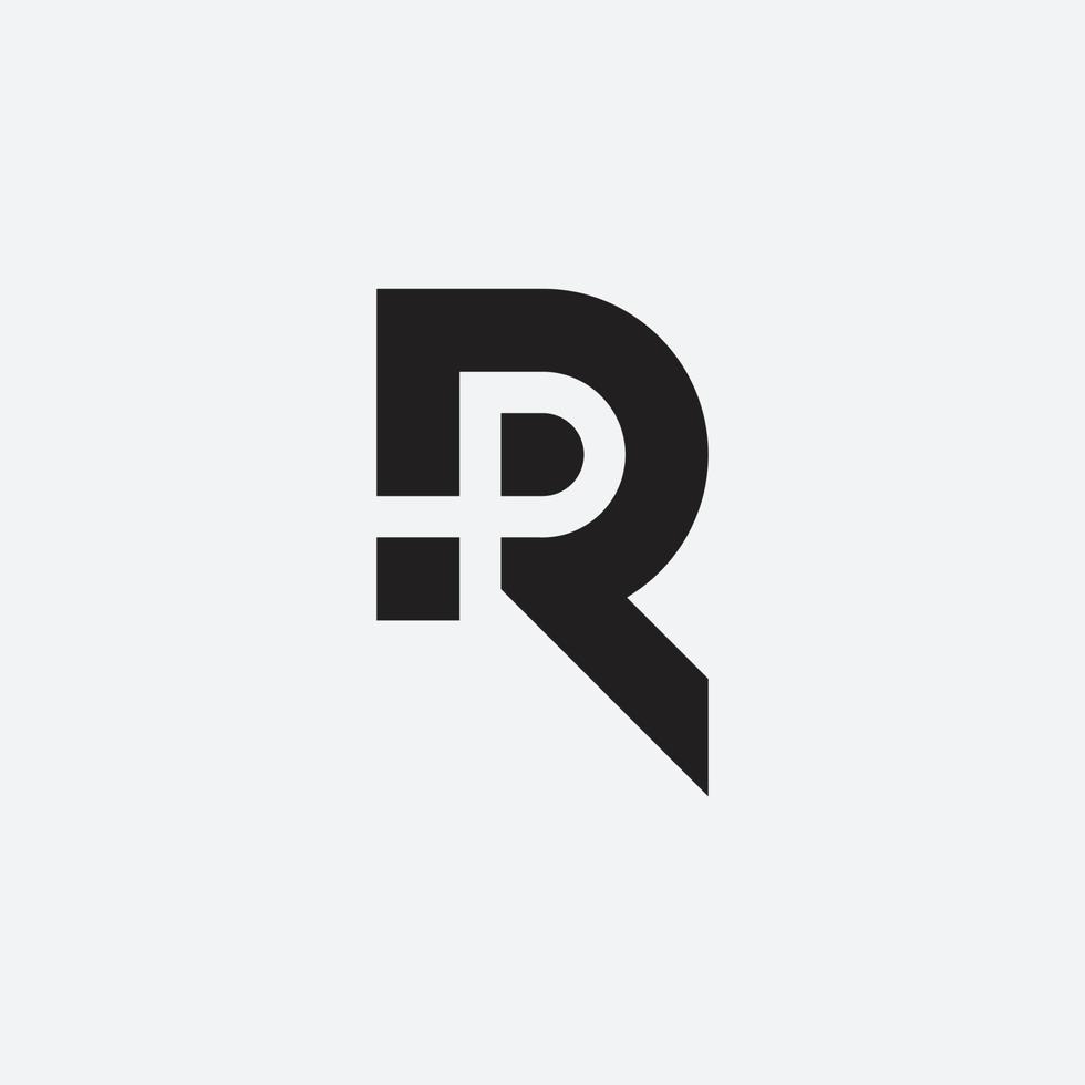 r Monogramm-Design vektor