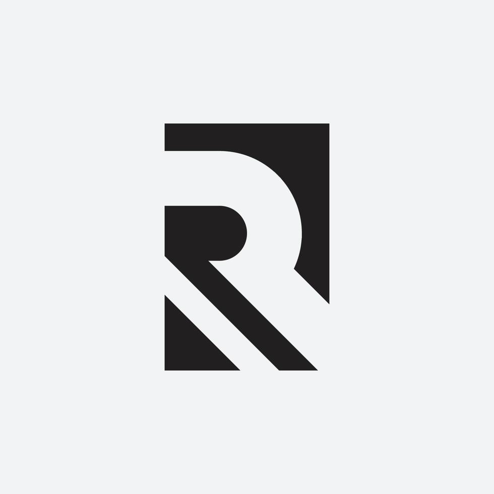 r Monogramm-Design vektor