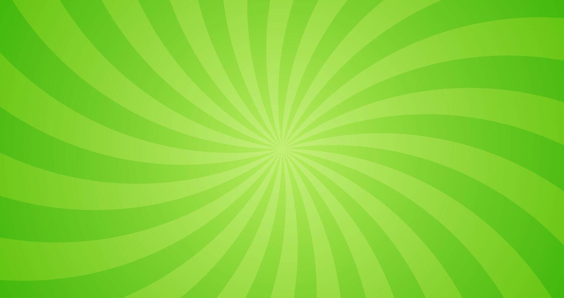 enkel vibrerande lutning grön virvla runt radiell textur i tom horisontell enkel bakgrund vektor