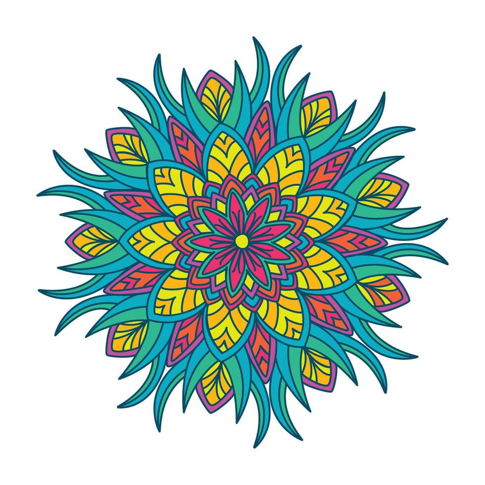 Blume Mandala. Jahrgang dekorativ Elemente. vektor