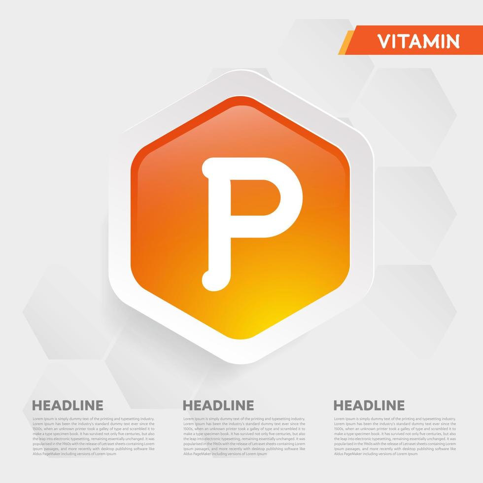 Vitamin P Icon Drop Collection Set, Cholecalciferol. goldener Tropfen Vitaminkomplex Tropfen. medizinisch für Heidevektorillustration vektor