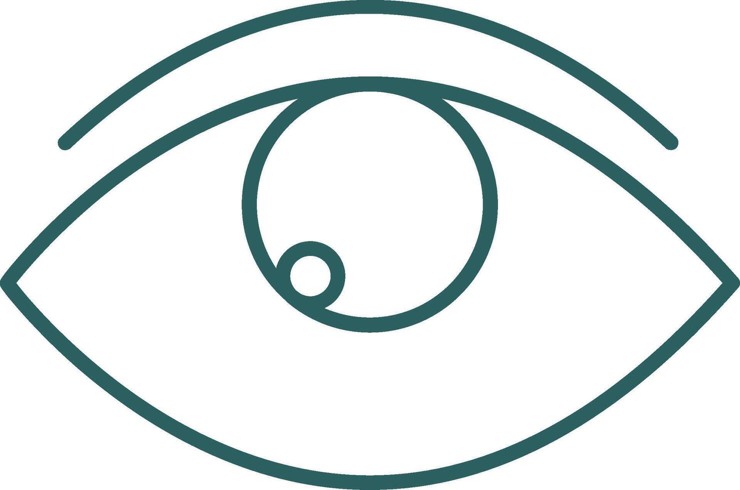 Auge Linie Gradient runden Ecke Symbol vektor