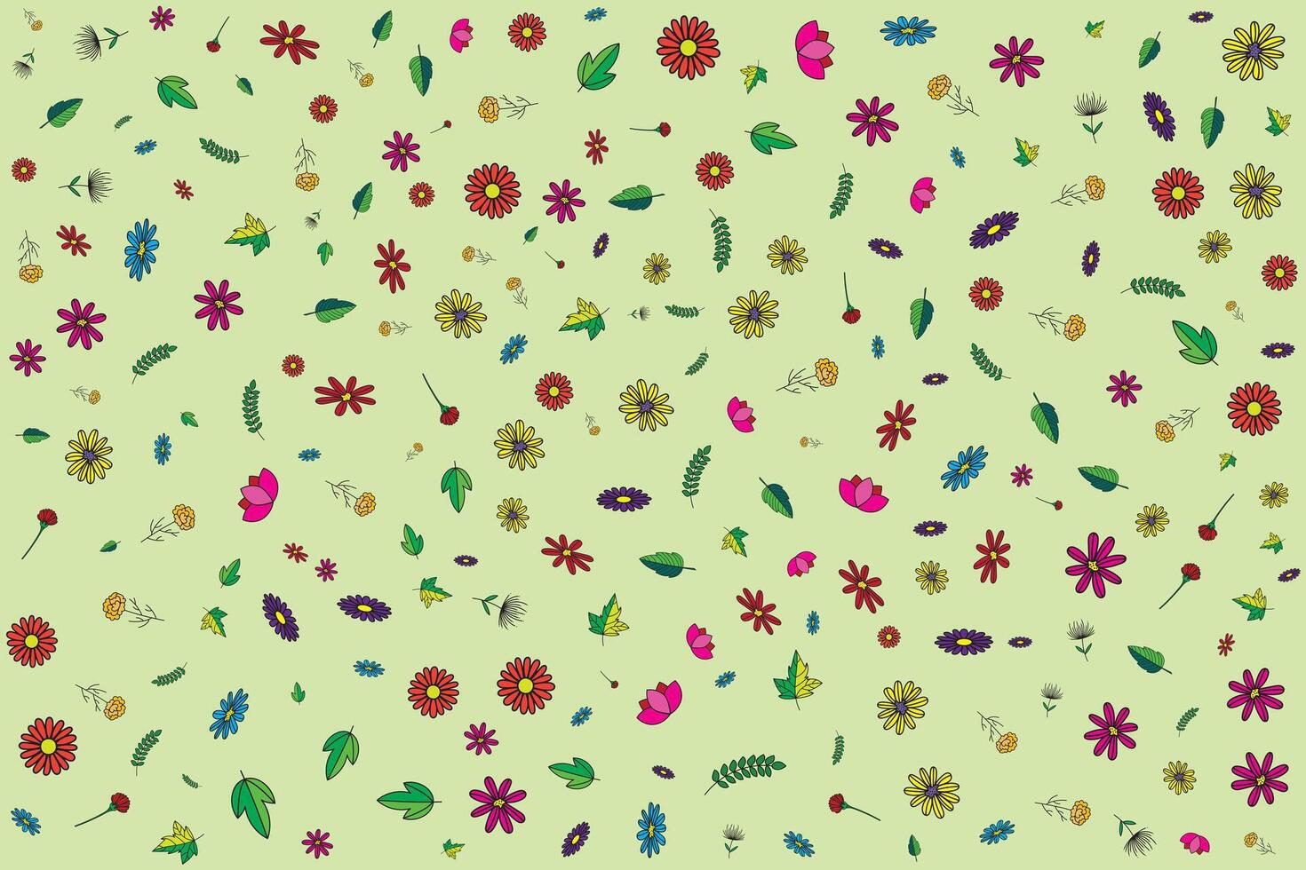 illustration tapet av abstrakt blomma på mjuk grön bakgrund. vektor