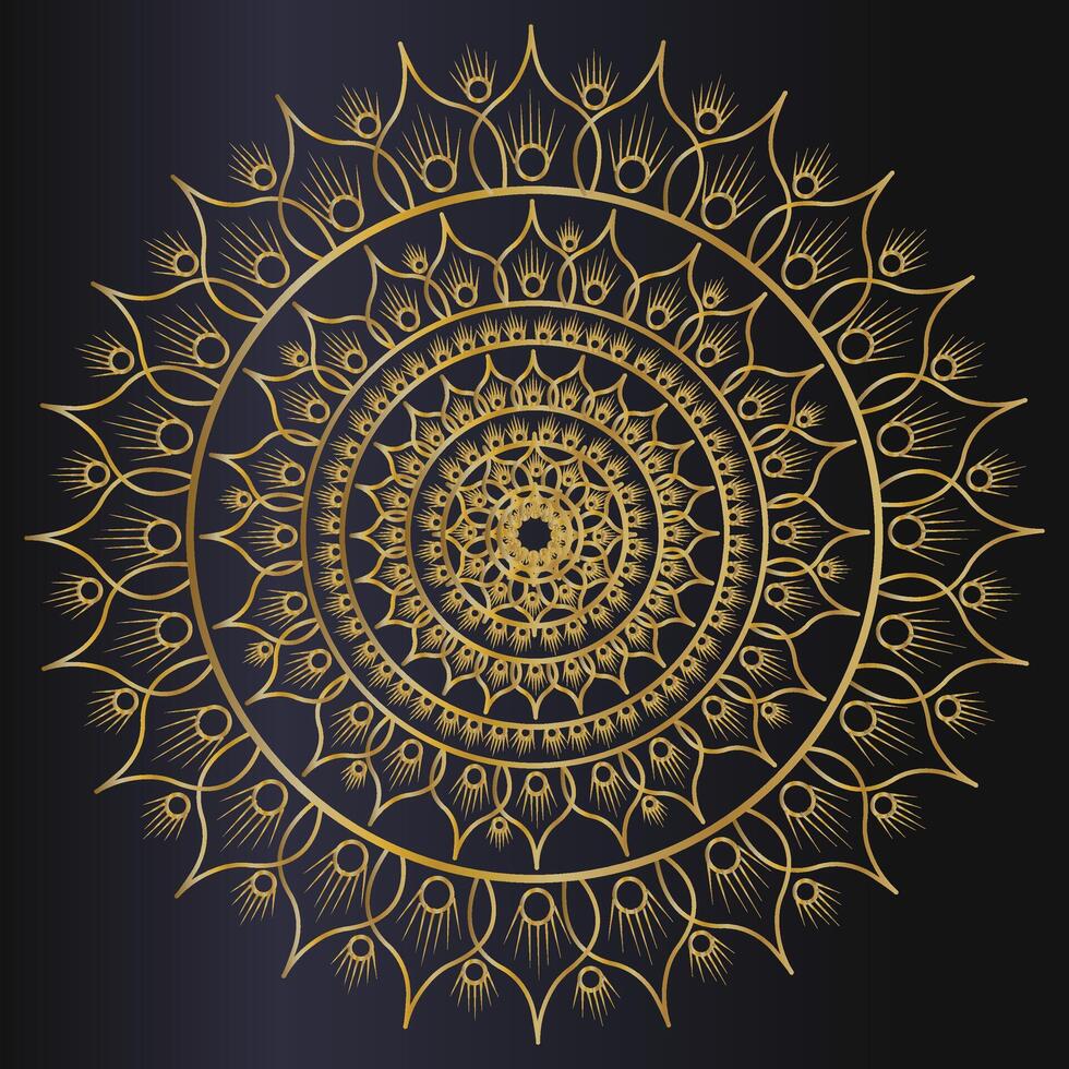 Luxus-Mandala-Hintergrunddesign vektor