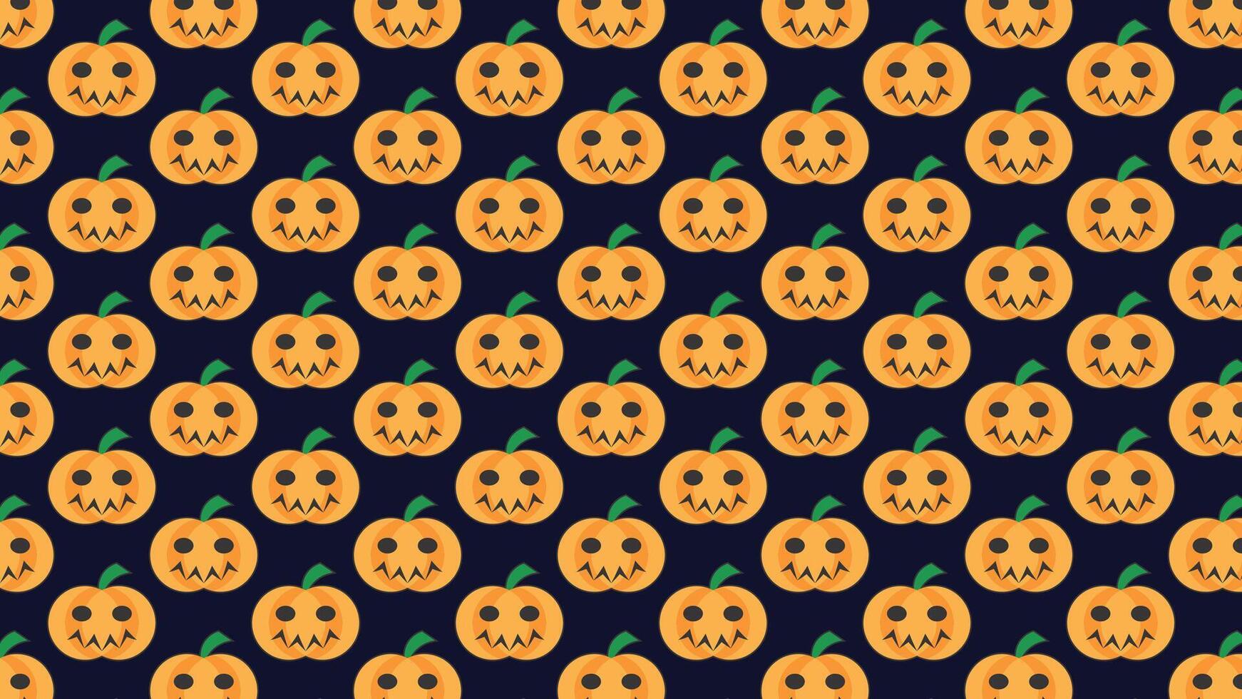 Halloween Muster mit Kürbisse. glücklich Halloween Kürbis Muster. vektor