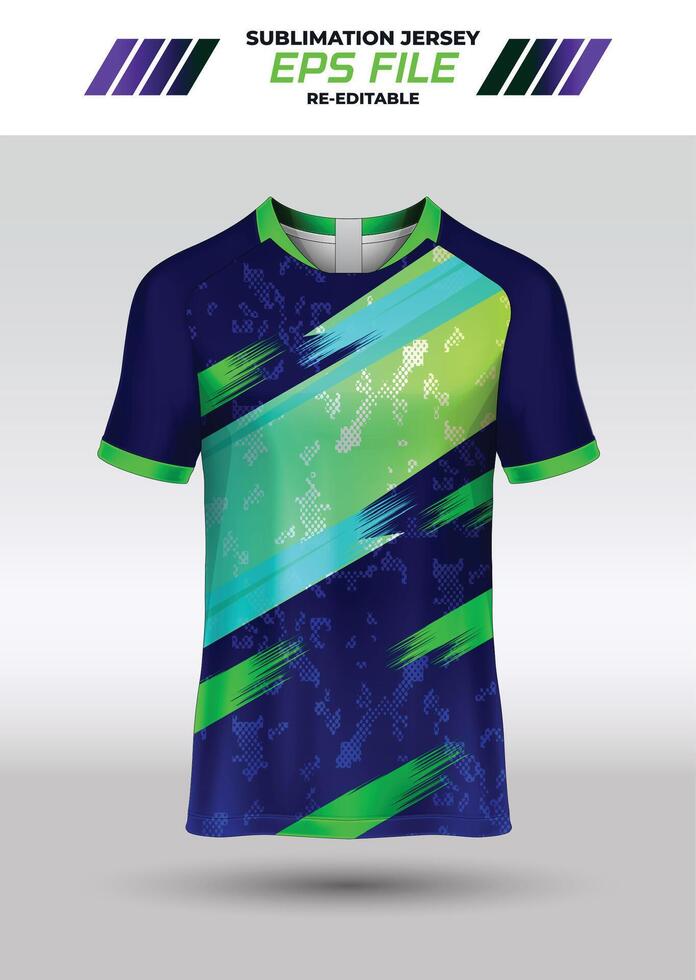 Sport Jersey Design, Stoff Textil- zum Sublimation vektor