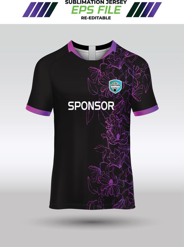 Sport Jersey Design, Stoff Textil- zum Sublimation vektor