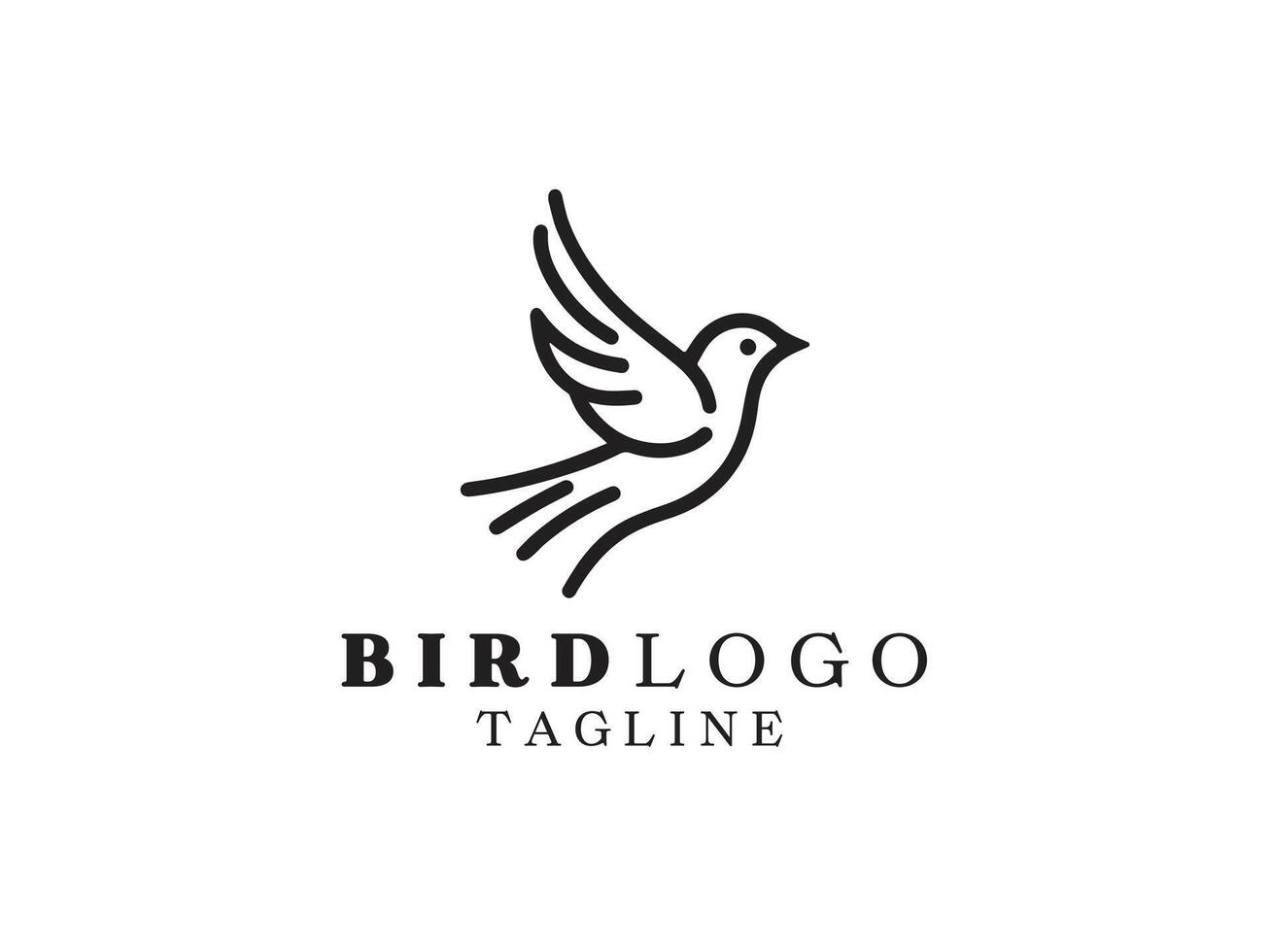 fågel logotyp design vektormall vektor