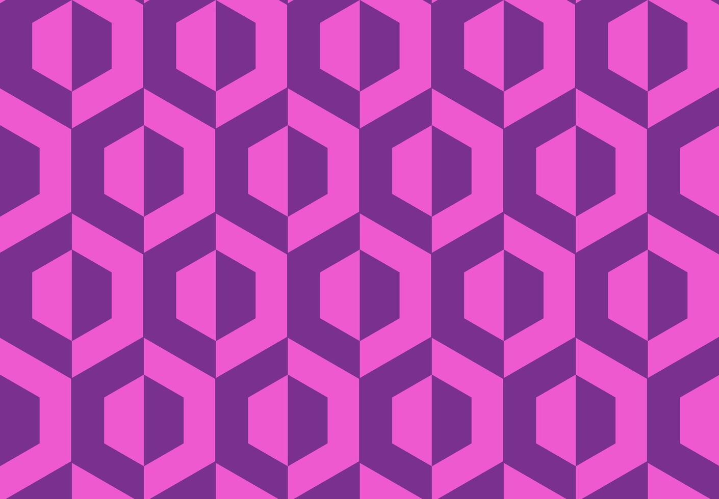 geometrisk abstrakt rosa mönster på en mörk bakgrund. abstrakt sömlös mönster av hexagoner för förpackning och bakgrund vektor