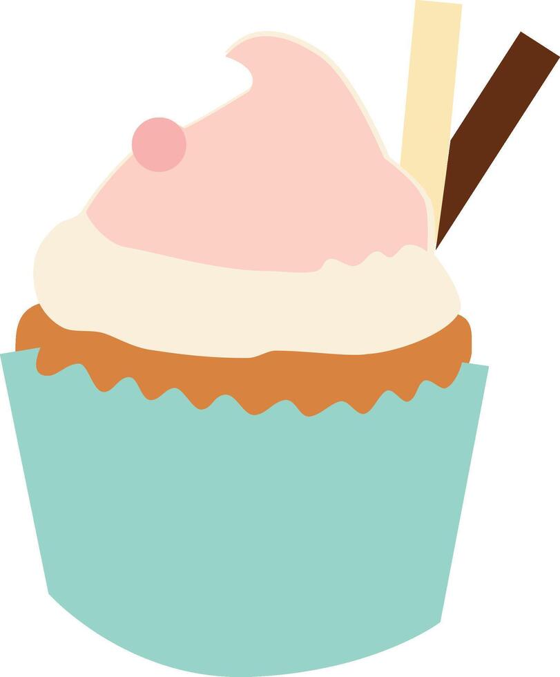 Cupcake Clip Art Illustration vektor